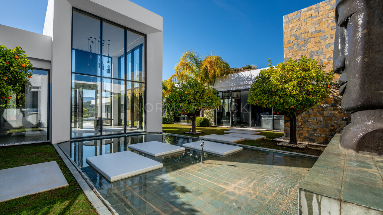 Villa Calma - Unique mansion sits atop its hillside overlooking Mediterranean coastline