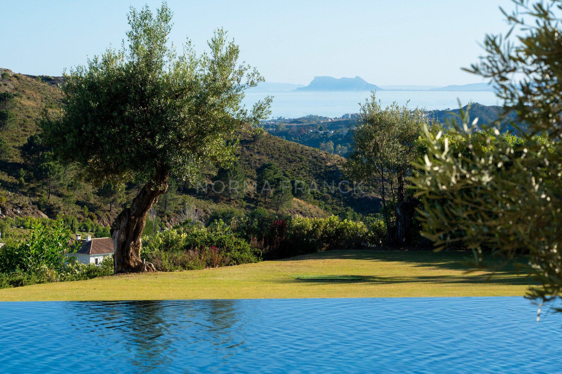 Villa Calma - Unique mansion sits atop its hillside overlooking Mediterranean coastline