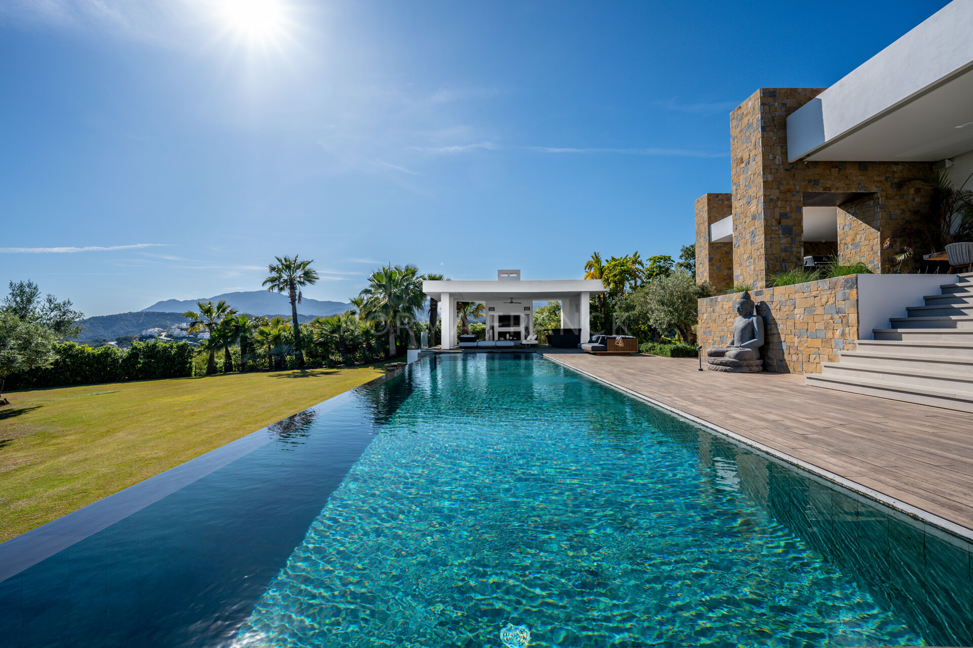 Villa Calma - Unique mansion sits atop its hillside overlooking Mediterranean coastline