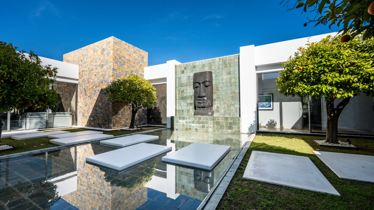 Villa Calma - Unique mansion sits atop its hillside overlooking Mediterranean coastline