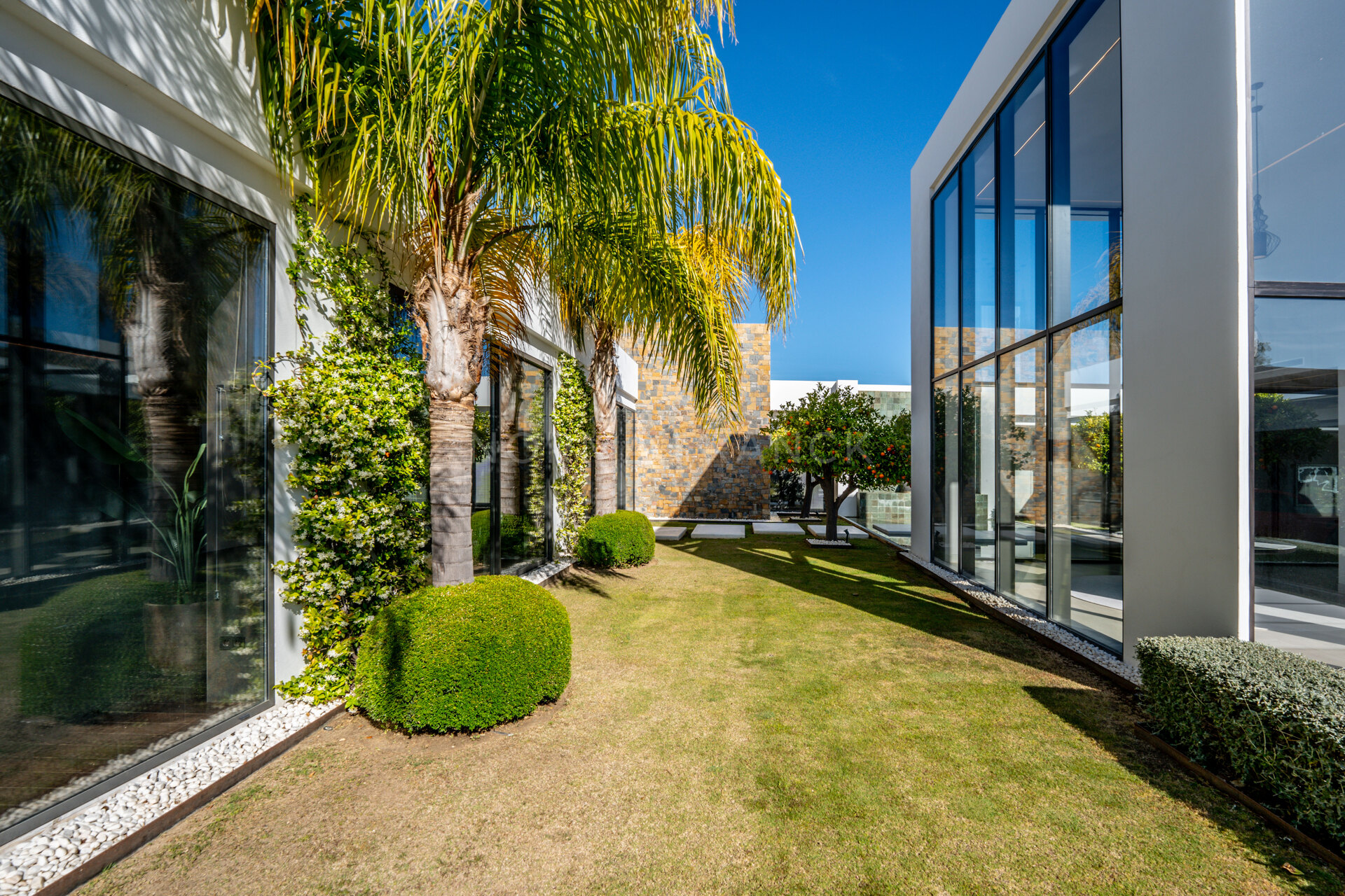 Villa Calma - Unique mansion sits atop its hillside overlooking Mediterranean coastline