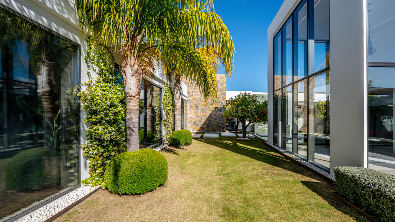 Villa Calma - Unique mansion sits atop its hillside overlooking Mediterranean coastline