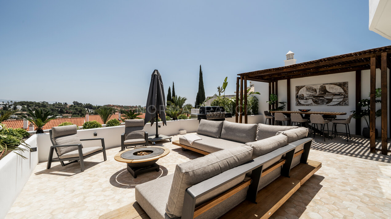 Jardines PH - Fully renovated penthouse with panoramic views of La Concha and the sea in Nueva Andalucía