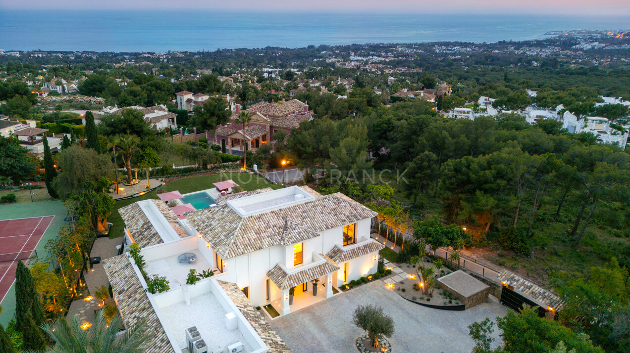 Villa Verdi - modern luxury masterpiece nestled within Marbella’s prestigious Sierra Blanca community.