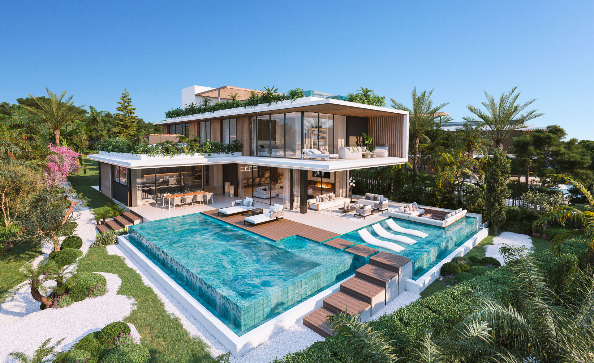 The Collection Camojan - exclusive 5-villa project located in Cascada de Camojan in Golden Mile Marbella