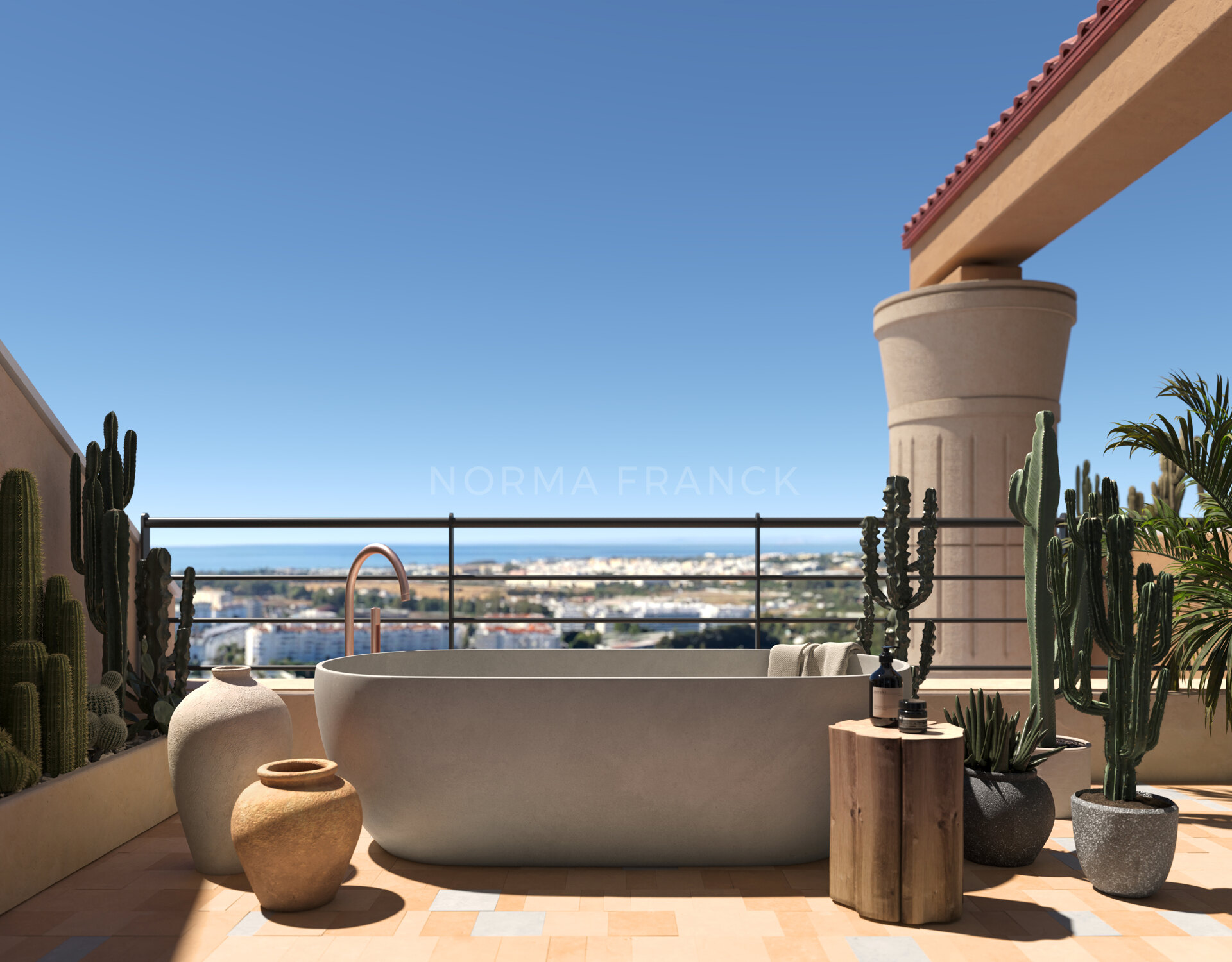 Miralo II - magnificent duplex penthouse rises atop the traditional urbanisation Magna