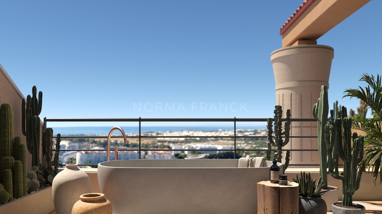 Miralo II - magnificent duplex penthouse rises atop the traditional urbanisation Magna