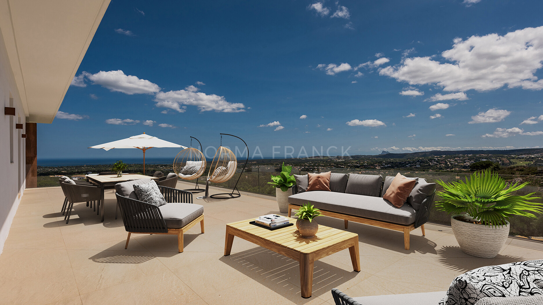 Villa Mimosas - Contemporary 5 bedroom villa on elevated plot with amazing sea views