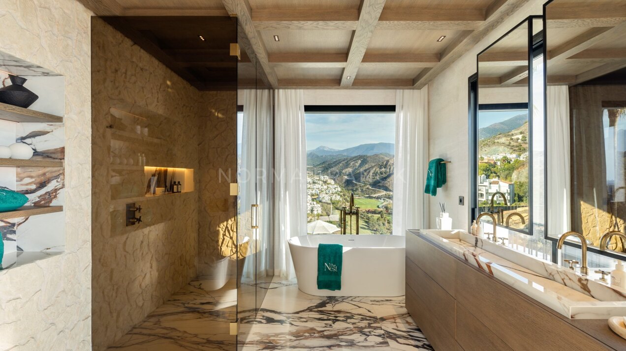 The Nest - located in La Quinta enclave in Benahavís, overlooking the Mediterranean's sparkling blue hues.