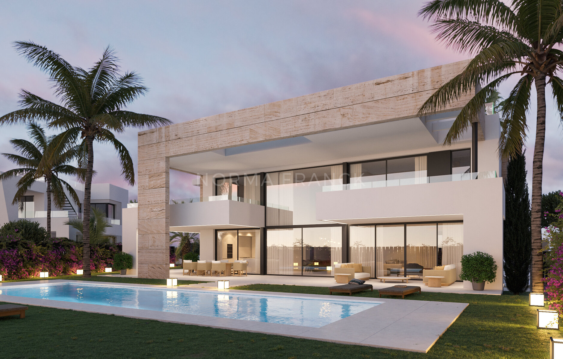 Lomas del Virrey - is a residential complex of modern-style villas on Marbella´s Golden Mile