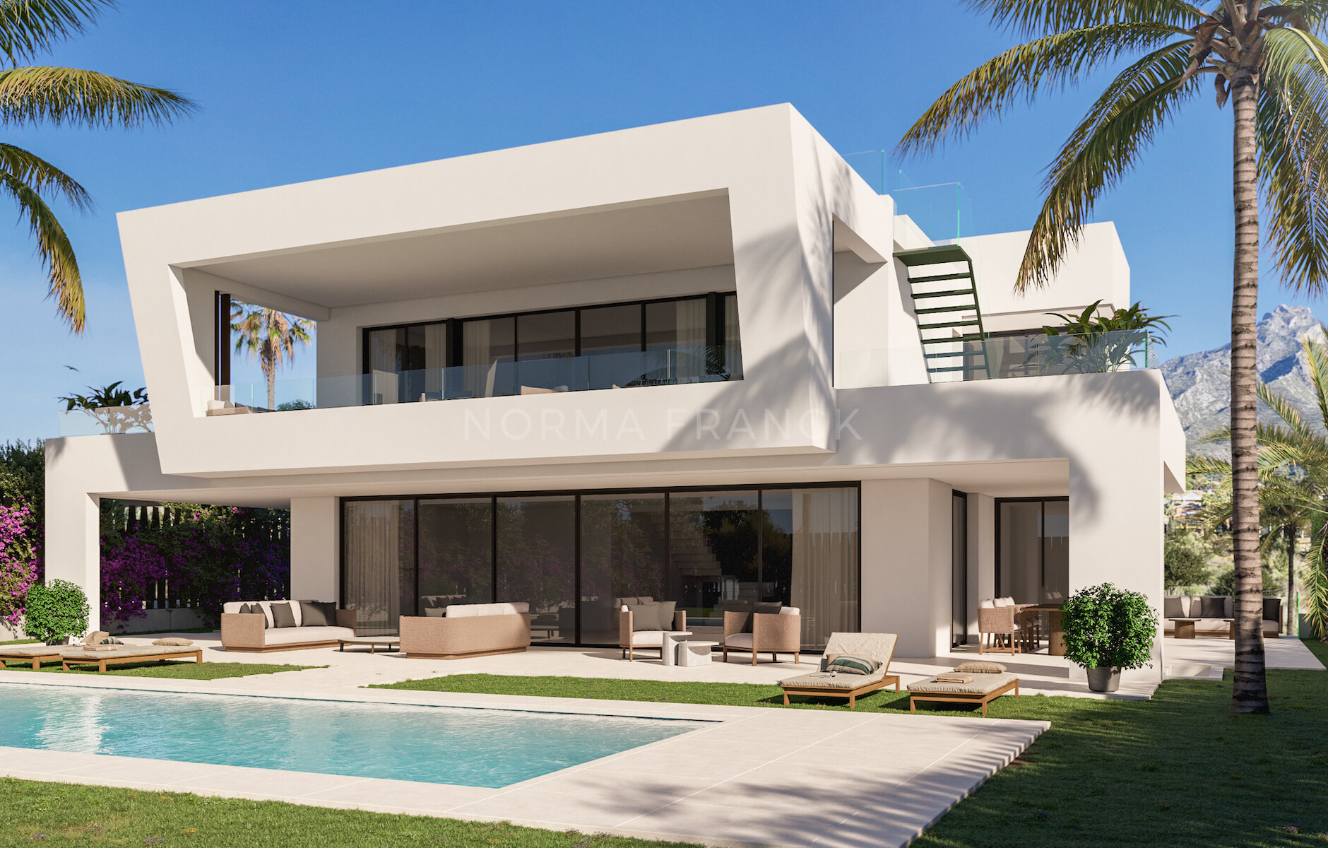 Lomas del Virrey - is a residential complex of modern-style villas on Marbella´s Golden Mile