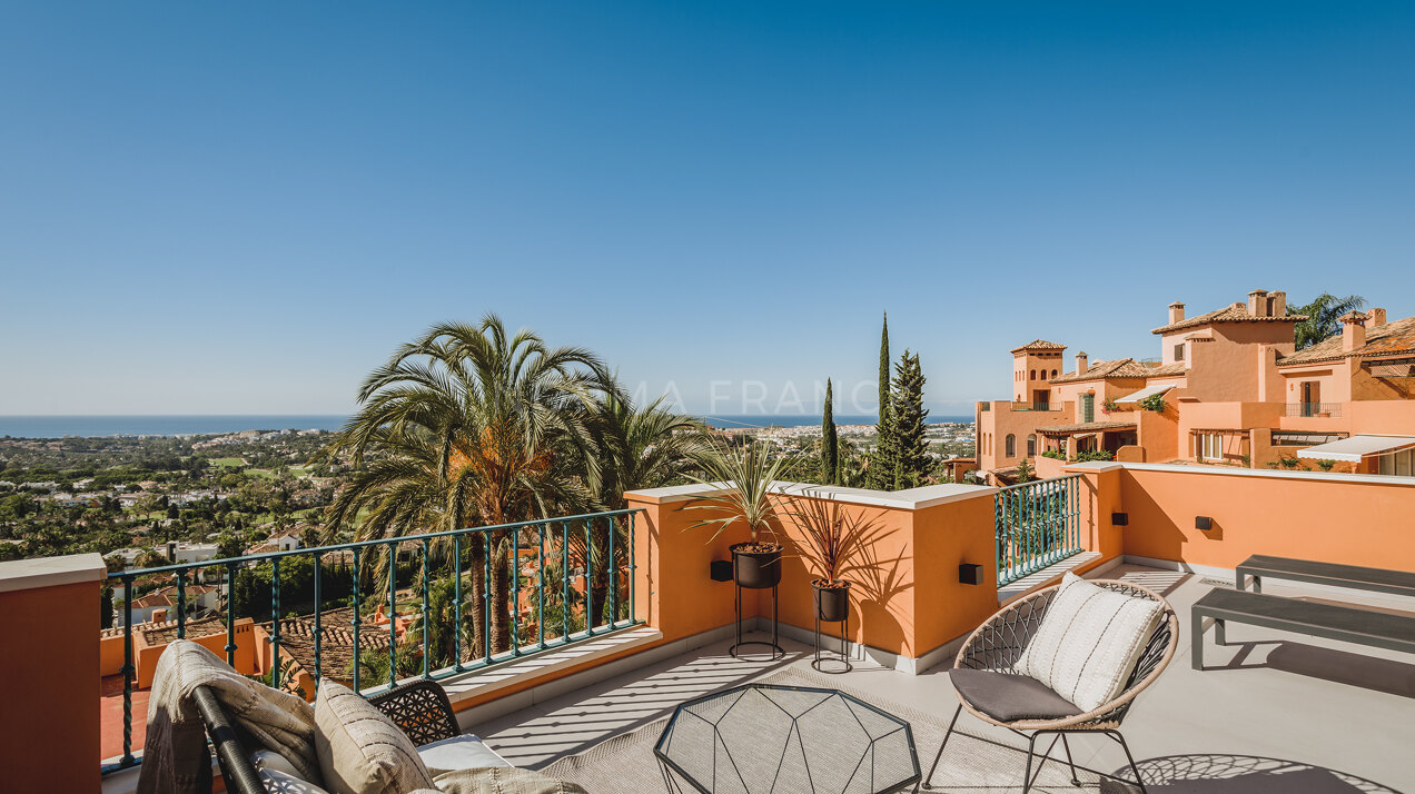 Les Belvederes 11 - Spectacular fully renovated duplex penthouse with panoramic views to the sea