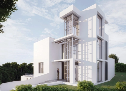 EXCEPCIONAL PROYECTO DE VILLA DE 4 DORMITORIOS EN EL OESTE DE ESTEPONA