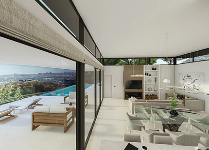 IMPONENTE PROYECTO DE VILLA DE LUJO CON PISCINA INFINITA EN LOMAS DE MIJAS