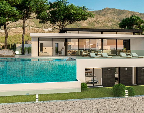 IMPONENTE PROYECTO DE VILLA DE LUJO CON PISCINA INFINITA EN LOMAS DE MIJAS