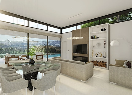 IMPONENTE PROYECTO DE VILLA DE LUJO CON PISCINA INFINITA EN LOMAS DE MIJAS