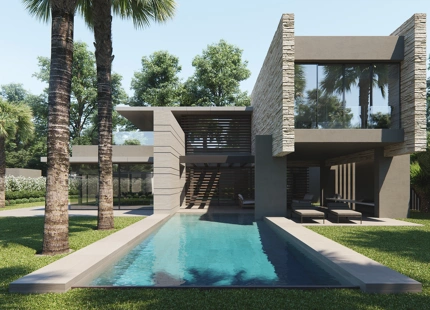 IMPRESIONANTE PROYECTO DE VILLA CONTEMPORÁNEA EN SAN PEDRO