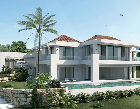 PROYECTO DE VILLA LUJOSA DE 4 HABITACIONES EN MIJAS GOLF