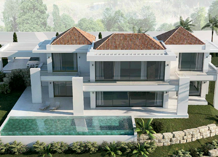 PROYECTO DE VILLA LUJOSA DE 4 HABITACIONES EN MIJAS GOLF