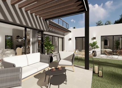 IMPRESIONANTE PROYECTO DE VILLA DE 3 DORMITORIOS EN VALLE ROMANO, ESTEPONA – FINALIZACIÓN OTOÑO 2025
