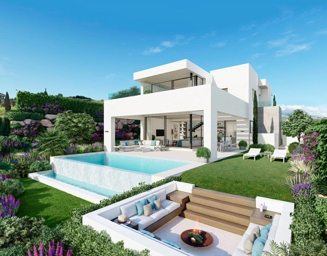 FRONTLINE GOLF MODERN VILLA FOR SALE IN ESTEPONA GOLF