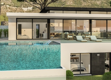 STUNNING VILLA UNDER CONSTRUCTION FOR SALE IN LOMAS DE MIJAS