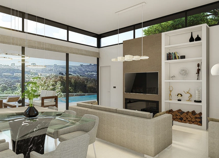 STUNNING VILLA UNDER CONSTRUCTION FOR SALE IN LOMAS DE MIJAS