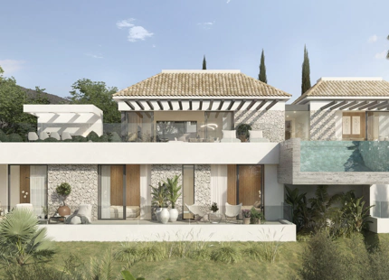 VILLA EN CONSTRUCCION DE ESTILO ANDALUZ MODERNO EN VENTA EN MARBELLA EAST