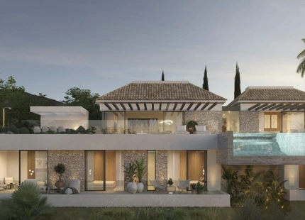 VILLA EN CONSTRUCCION DE ESTILO ANDALUZ MODERNO EN VENTA EN MARBELLA EAST