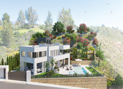 VILLA EN PRIMERA LÍNEA DE GOLF EN CONSTRUCCIÓN A LA VENTA EN MIJAS
