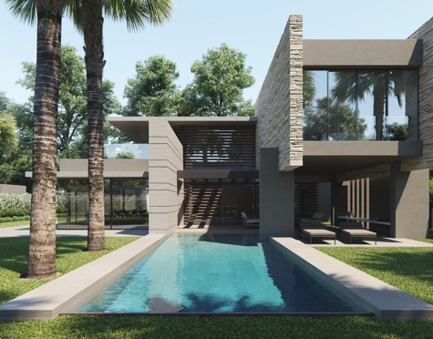 BRAND-NEW CONTEMPORARY-STYLE HIGH-END VILLA BEACHSIDE IN CORTIJO BLANCO, SAN PEDRO