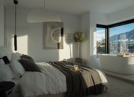 VILLA DE ESTILO MEDITERRÁNEO-ESCANDINAVO EN VENTA CERCA DE LA PLAYA DE NUEVA ANDALUCIA