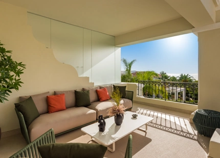APARTAMENTO ELEGANTE CON VISTAS AL MAR EN EL GOLDEN MILE, MARBELLA