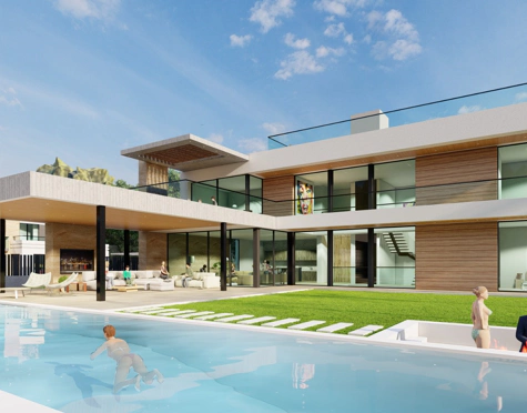 VILLA CONTEMPORÁNEA EN CONSTRUCCIÓN EN VENTA EN NUEVA ANDALUCÍA, MARBELLA