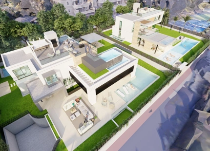 VILLA CONTEMPORÁNEA EN CONSTRUCCIÓN EN VENTA EN NUEVA ANDALUCÍA, MARBELLA