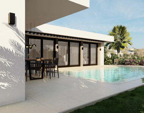 VILLA ECOLÓGICA EN CONSTRUCCIÓN CON VISTAS PANORÁMICAS EN VENTA EN MIJAS PUEBLO