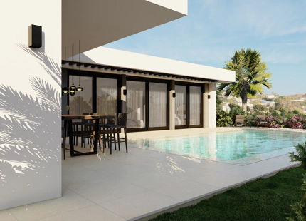 VILLA ECOLÓGICA EN CONSTRUCCIÓN CON VISTAS PANORÁMICAS EN VENTA EN MIJAS PUEBLO