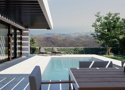VILLA ECOLÓGICA EN CONSTRUCCIÓN CON VISTAS PANORÁMICAS EN VENTA EN MIJAS PUEBLO