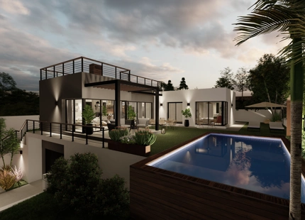 HERMOSA VILLA EN CONSTRUCCIÓN EN VENTA EN EL CORAZÓN DE ESTEPONA