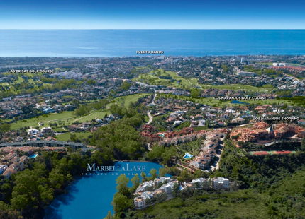 Marbella Lake, modernas residencias en el corazón del Valle del Golf en Nueva Andalucía.