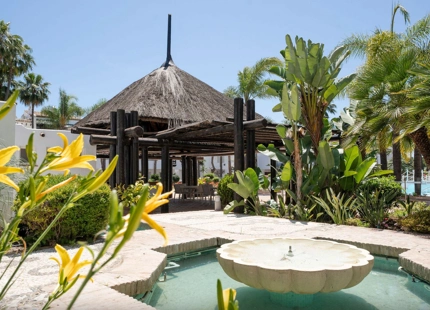 BEACHFRONT GROUND FLOOR APARTMENT WITHIN PUENTE ROMANO RESORT FOR SALE