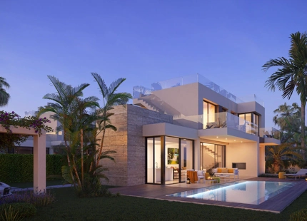 VILLA DE LUJO MODERNA EN CONSTRUCCIÓN EN ESTEPONA