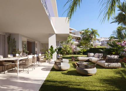 IMPRESIONANTE APARTAMENTO EN PLANTA BAJA EN CONSTRUCCIÓN EN EL GOLDEN MILE