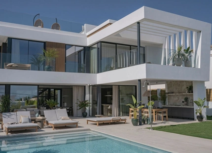 VILLA DE LUJO DE 4 DORMITORIOS CON IMPRESIONANTES ESPACIOS EXTERIORES EN MARBESA