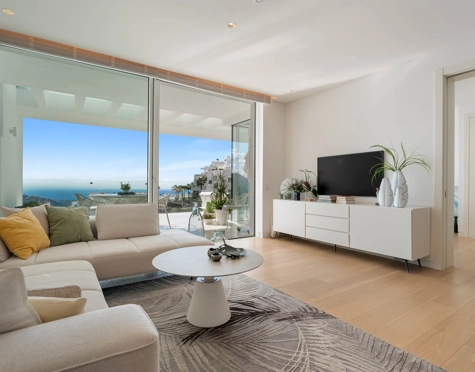 LUJOSO APARTAMENTO DE 2 DORMITORIOS CON IMPRESIONANTES VISTAS AL MAR EN OJÉN
