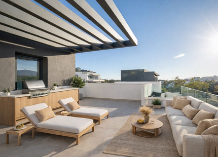 CASA ADOSADA DE NUEVA CONSTRUCCIÓN SEMI-ADOSADA JUNTO AL CAMPO DE GOLF EN ESTEPONA