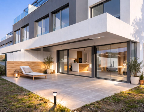 NEWLY BUILT SEMI-DETACHED TOWNHOUSE NEXT TO GOLF COURSE IN ESTEPONA