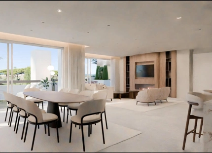 EXCEPTIONAL SEAFRONT APARTMENT FOR SALE IN LOS MONTEROS PALM BEACH, MARBELLA