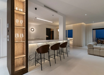 ELEGANT SCANDINAVIAN-INSPIRED PENTHOUSE WITH PANORAMIC SEA VIEWS