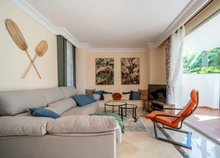 Jardín Apartamento en Alcazaba Playa